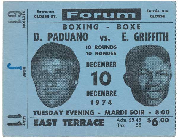 Paduano, Donato vs. Griffith, Emile  