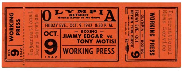 Edgar, Jimmy vs. Motisi, Tony