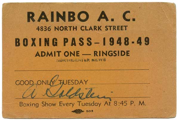 Rainbo Athletic Club - 1948-49 Boxing Season 