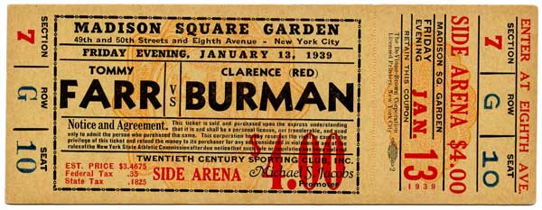 Farr, Tommy vs. Burman, Clarence 