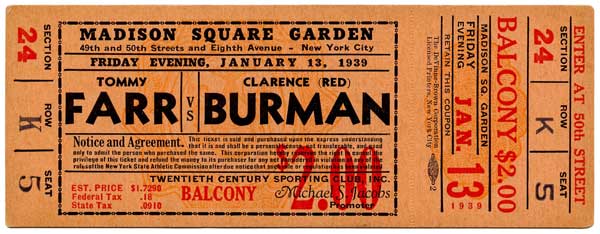 Farr, Tommy vs. Burman, Clarence 