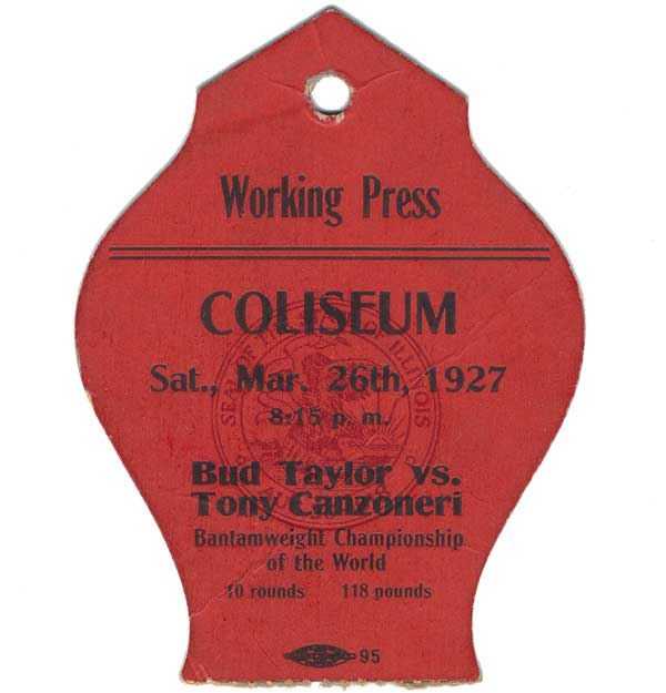 Taylor, Bud vs. Canzoneri, Tony  I 