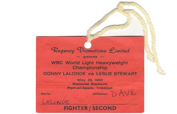 LaLonde, Donny vs. Stewart, Leslie