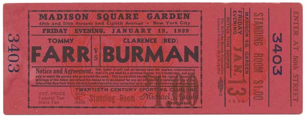 Farr, Tommy vs. Burman, Clarence 