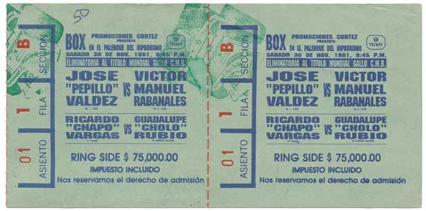 Rabanales, Victor Manuel vs. Valdez, Jose