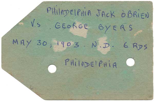 OBrien, Philadelphia Jack vs. Byers, George