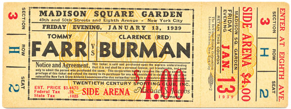 Farr, Tommy vs. Burman, Clarence 