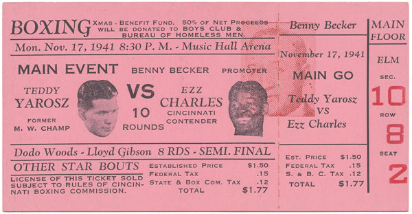 Yarosz, Teddy vs. Charles, Ezzard 